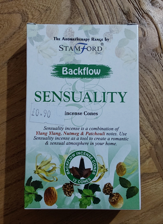 Sensuality Backflow Stamford Incense Cones