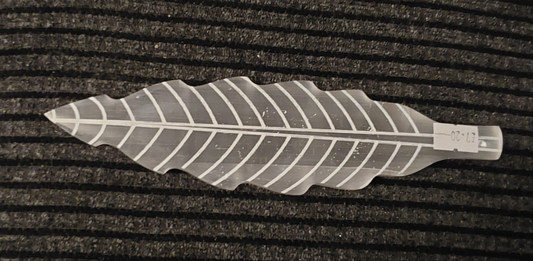 Selenite Charging Plate - Leaf shaped