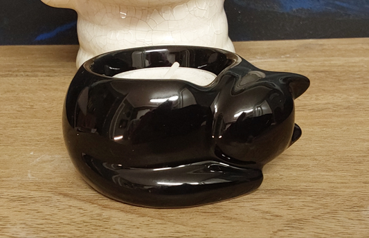 Black Cat Tealight Holder