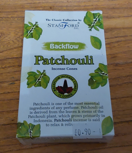 Patchouli Backflow Stamford Incense Cones