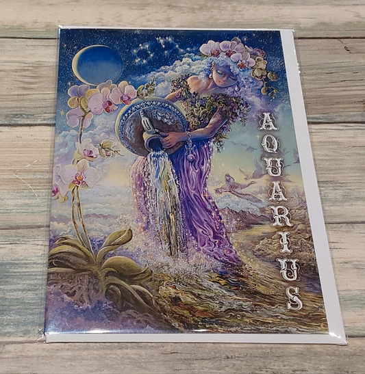 Aquarius Birthday Card