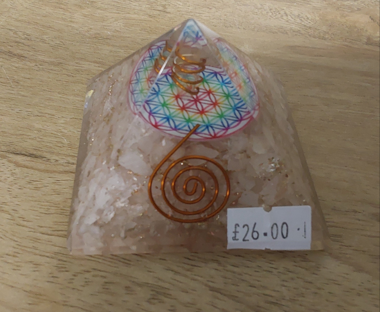 Pyramid - Rose Quartz Orgone