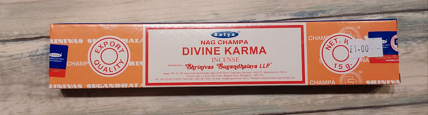 Divine Karma Satya Incense