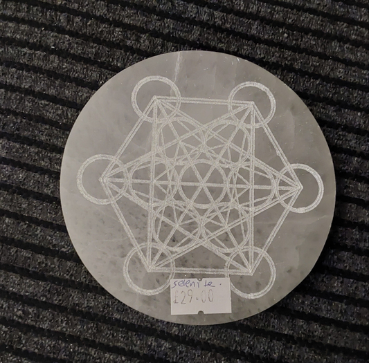 Selenite Meta Platon Plate