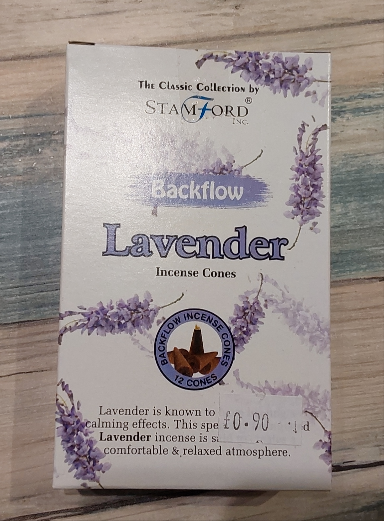 Lavender Backflow Stamford Incense Cones