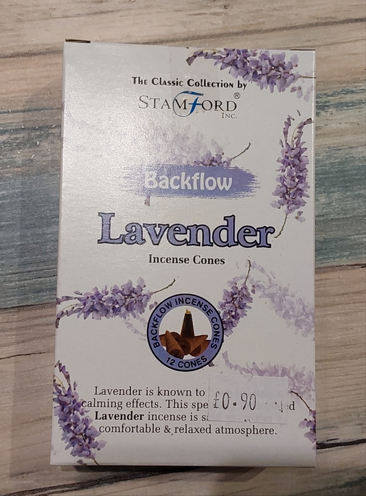 Lavender Backflow Stamford Incense Cones