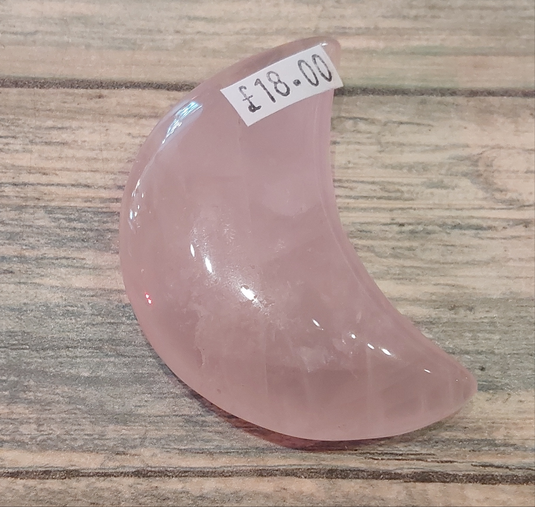 Rose Quartz Crescent Moon