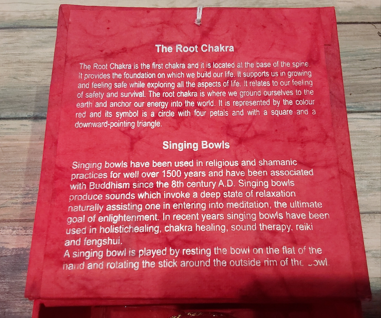 Root Chakra Singing Bowl