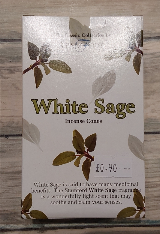 White Sage Stamford Incense Cones