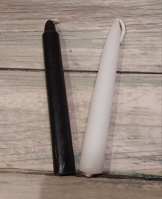 Single Spell Candles - (Black or White)