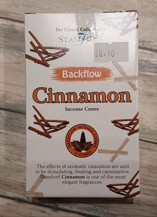 Cinnamon Backflow Stamford Incense Cones