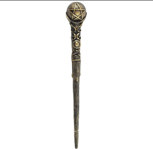 Bronze Pentegram Wand