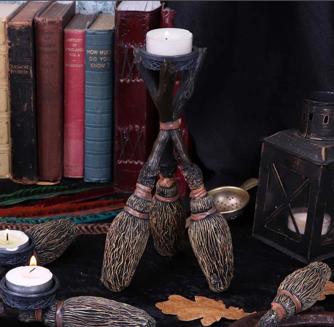Broomstick Tea Light Holder