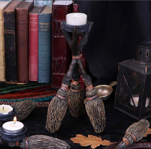 Broomstick Tea Light Holder
