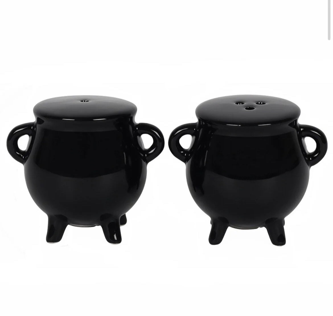 Cauldron Ceramic Salt and Pepper Set