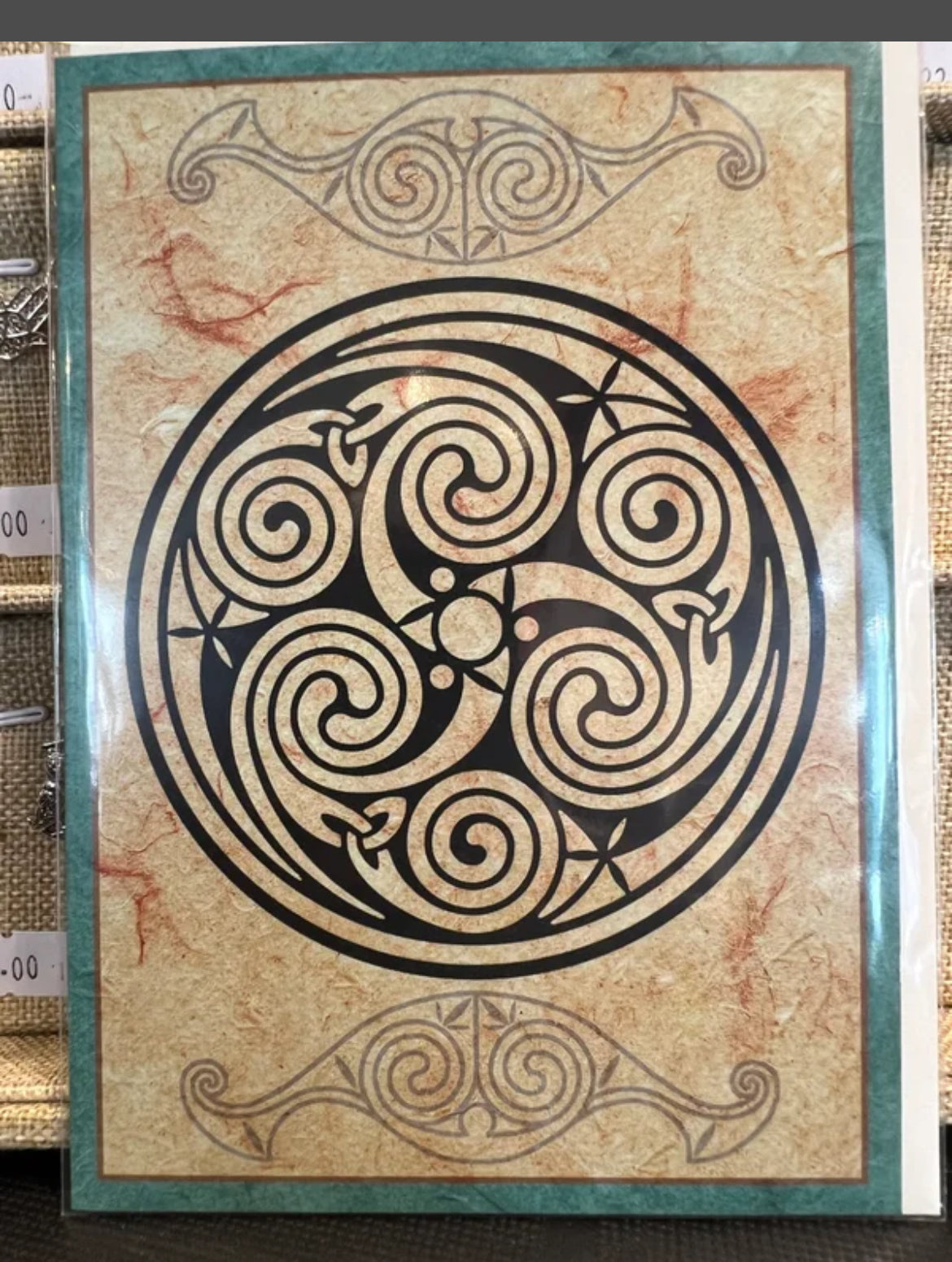 Celtic design greeting card