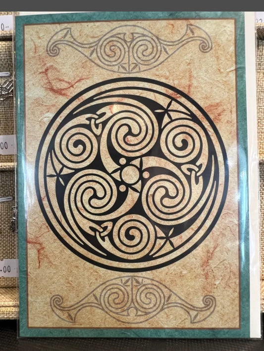 Celtic design greeting card