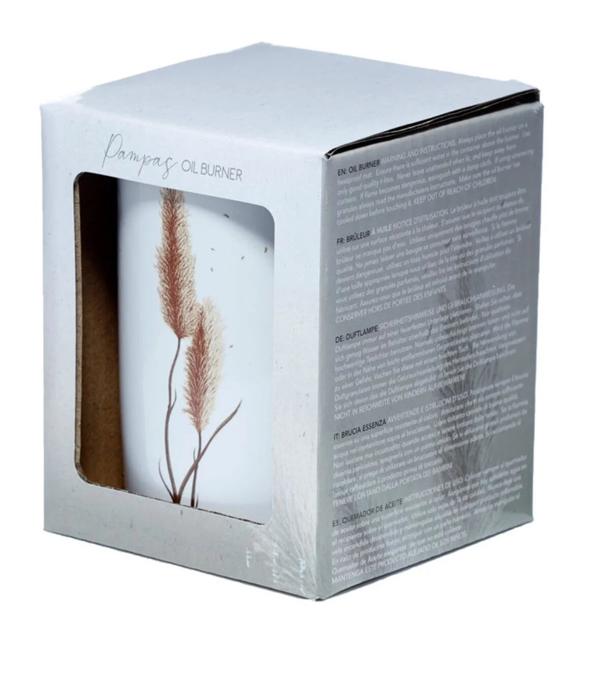 Ceramic pampas grass burner