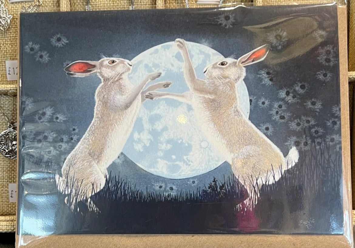 Dancing In The Moonlight greeting card