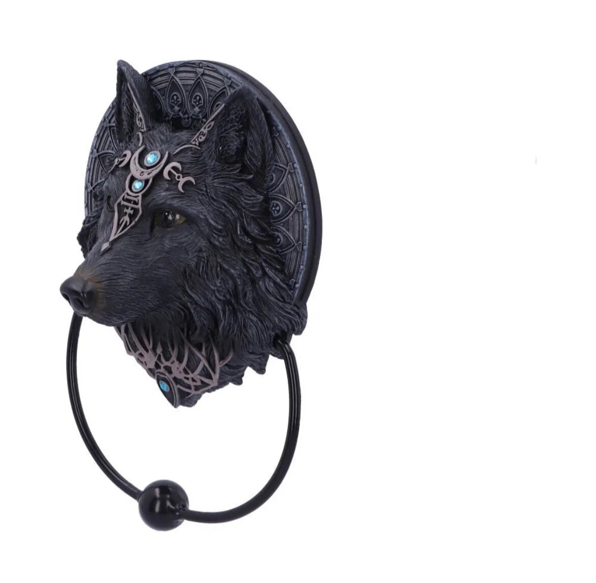 Door Knocker Wolf Moon