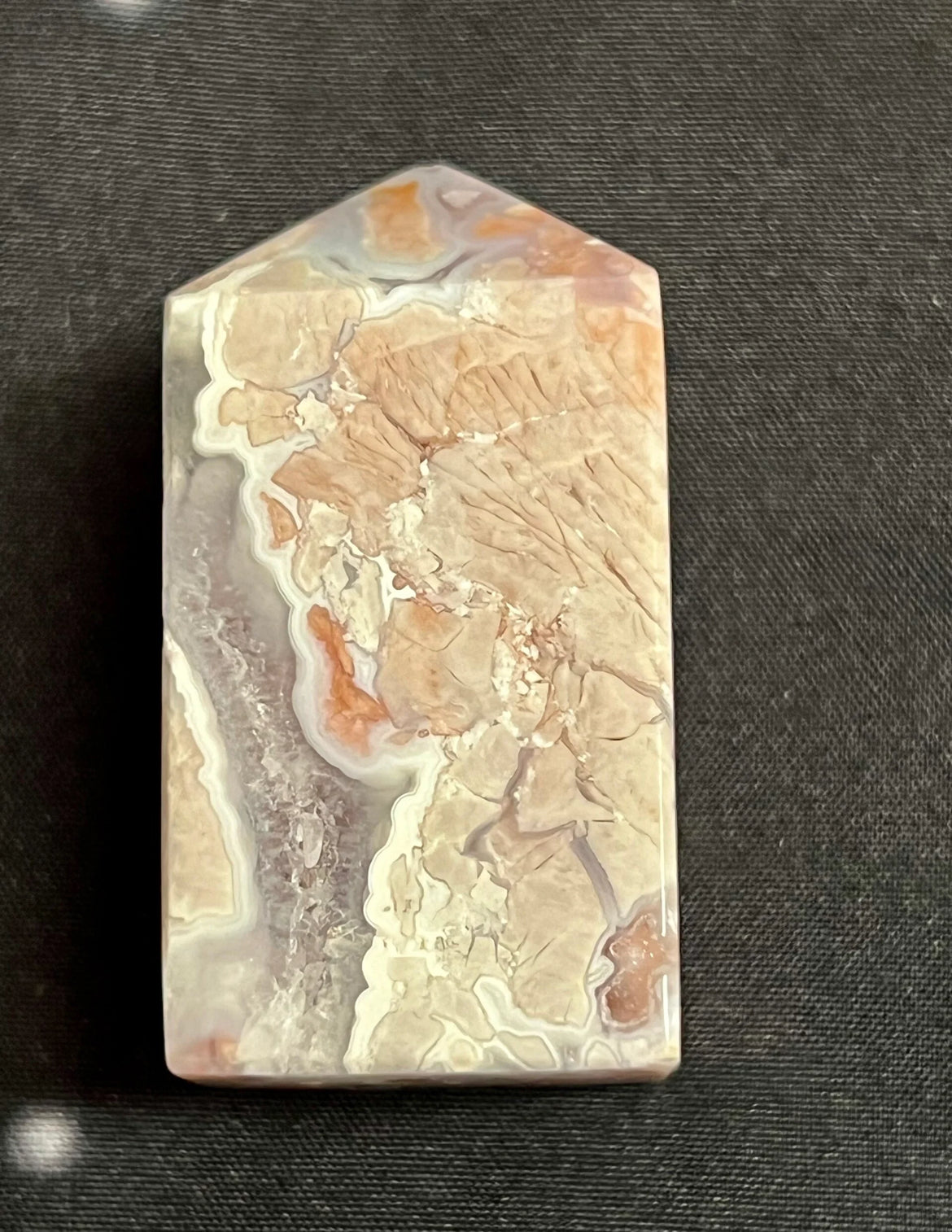 Point - Druzy Pink Agate
