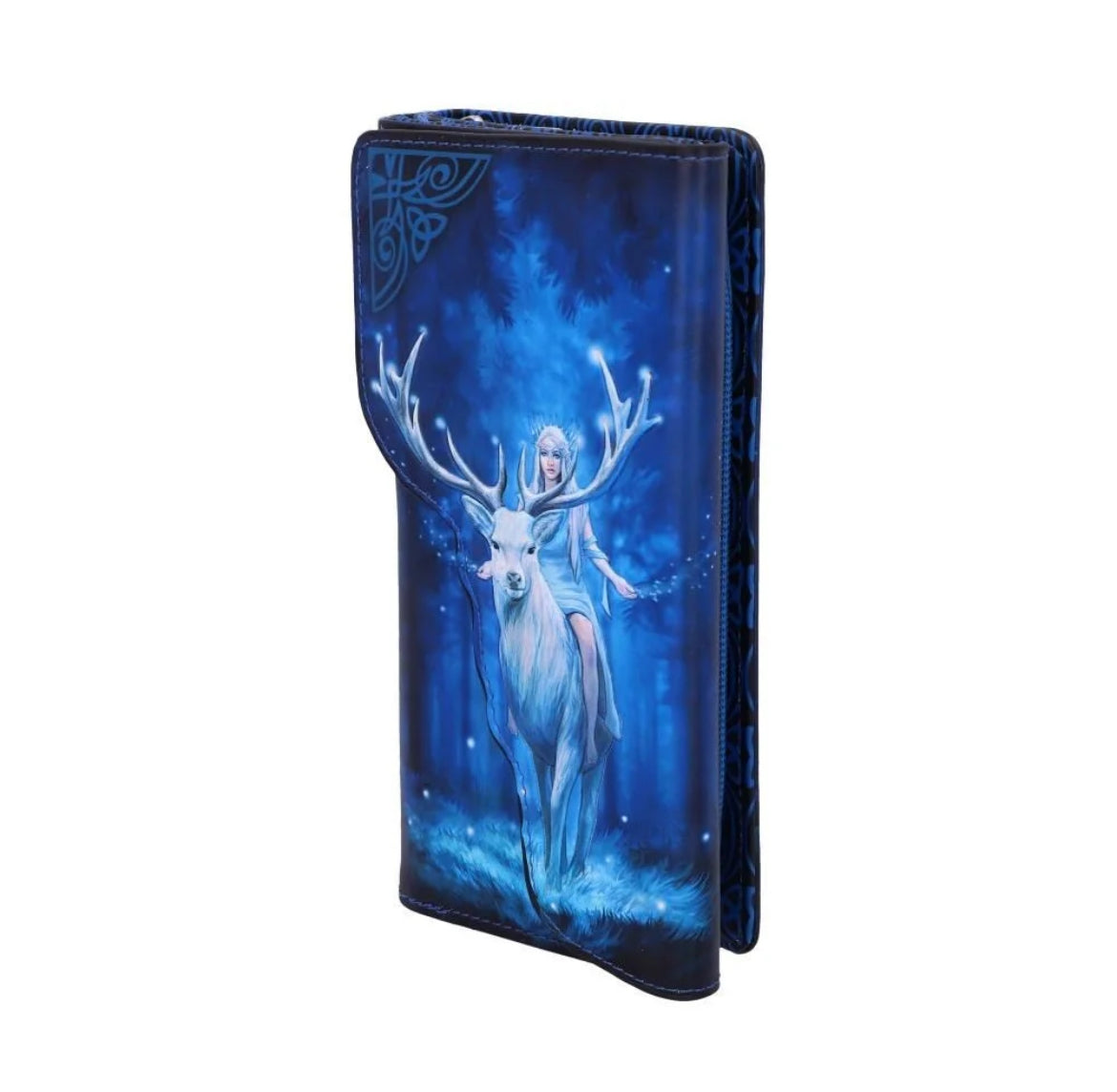 Fantasy Forest Elven Queen and Stag Embossed Purse 18.5cm