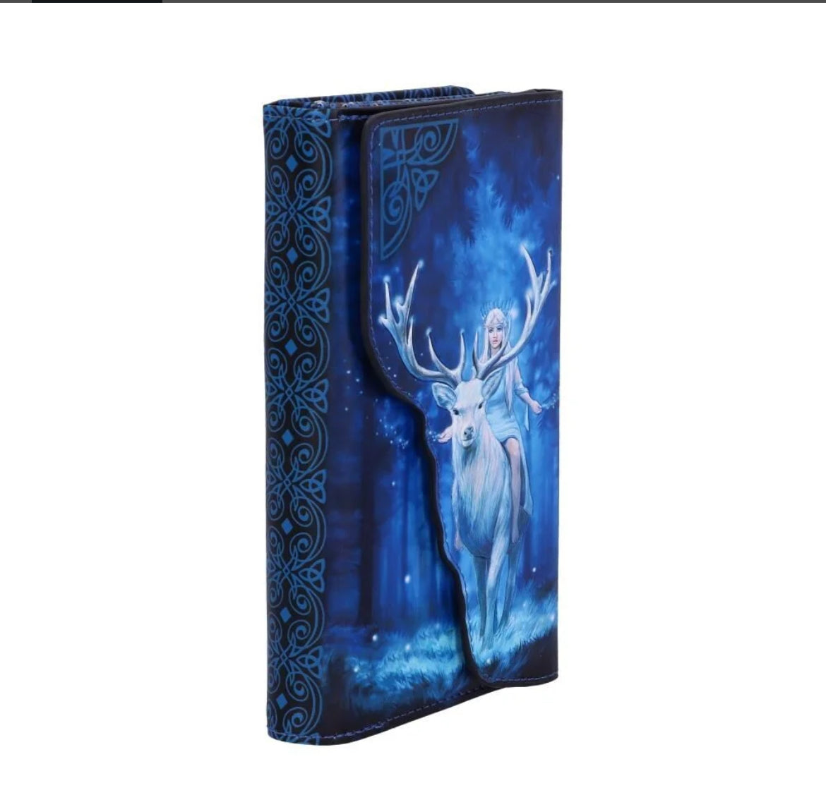 Fantasy Forest Elven Queen and Stag Embossed Purse 18.5cm