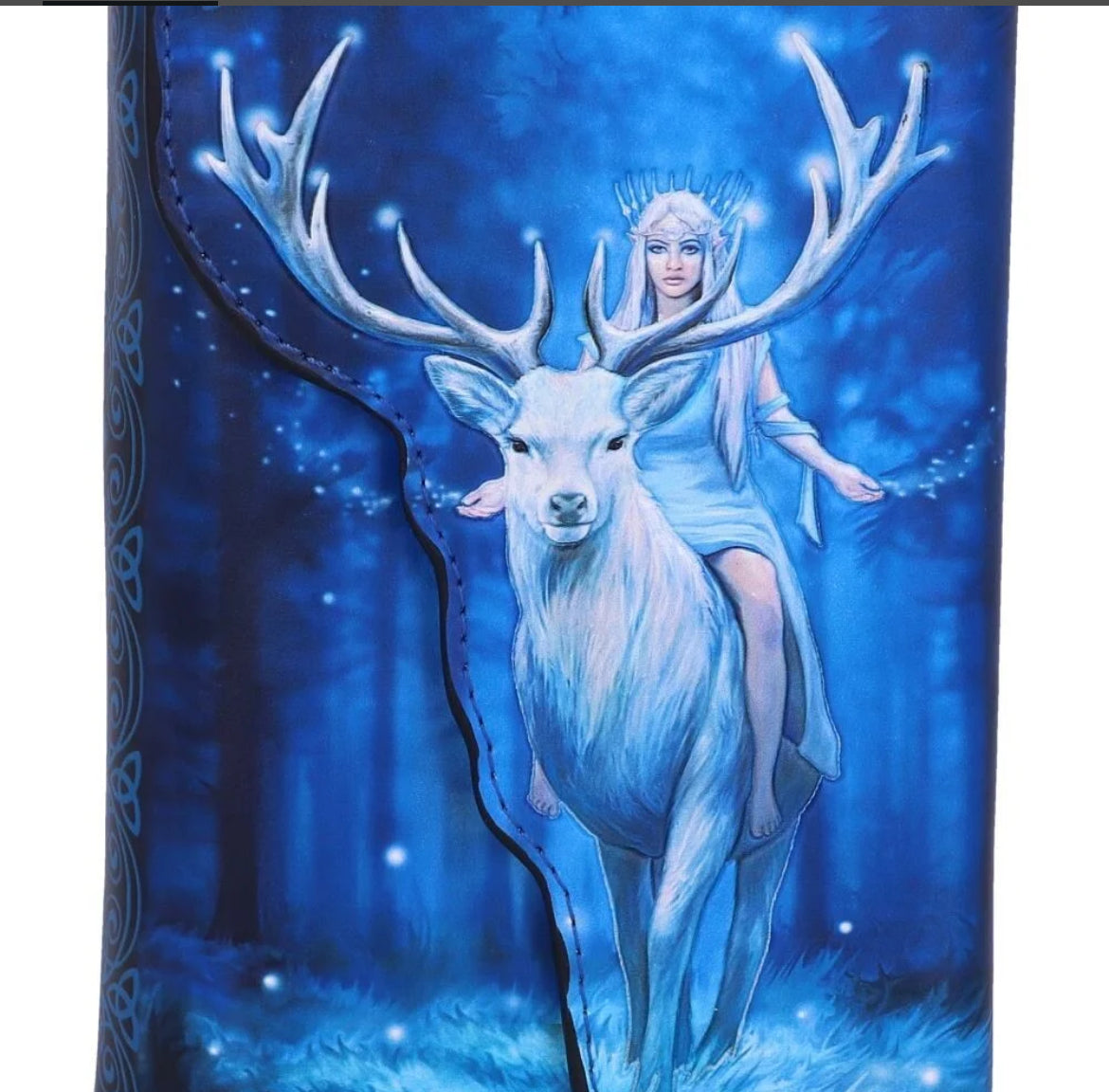 Fantasy Forest Elven Queen and Stag Embossed Purse 18.5cm