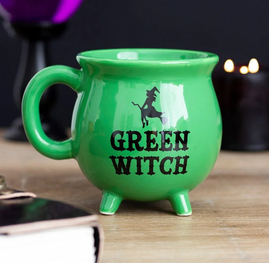 Green Witch Cauldron Mug