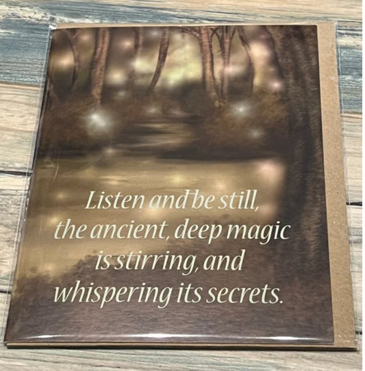 Greeting Card Listen and be still.
