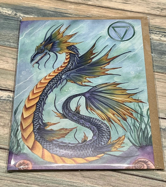 Greeting Card Water Dragon