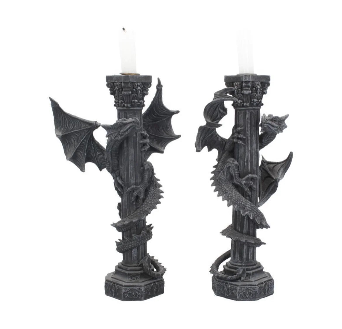 Guardians of the light candlesticks (set of 2) 28cm