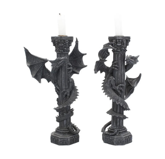 Guardians of the light candlesticks (set of 2) 28cm