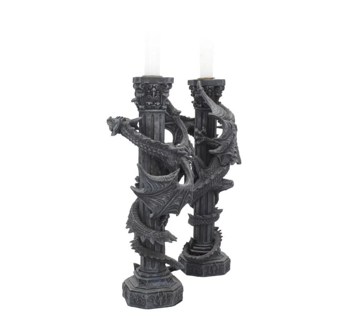 Guardians of the light candlesticks (set of 2) 28cm