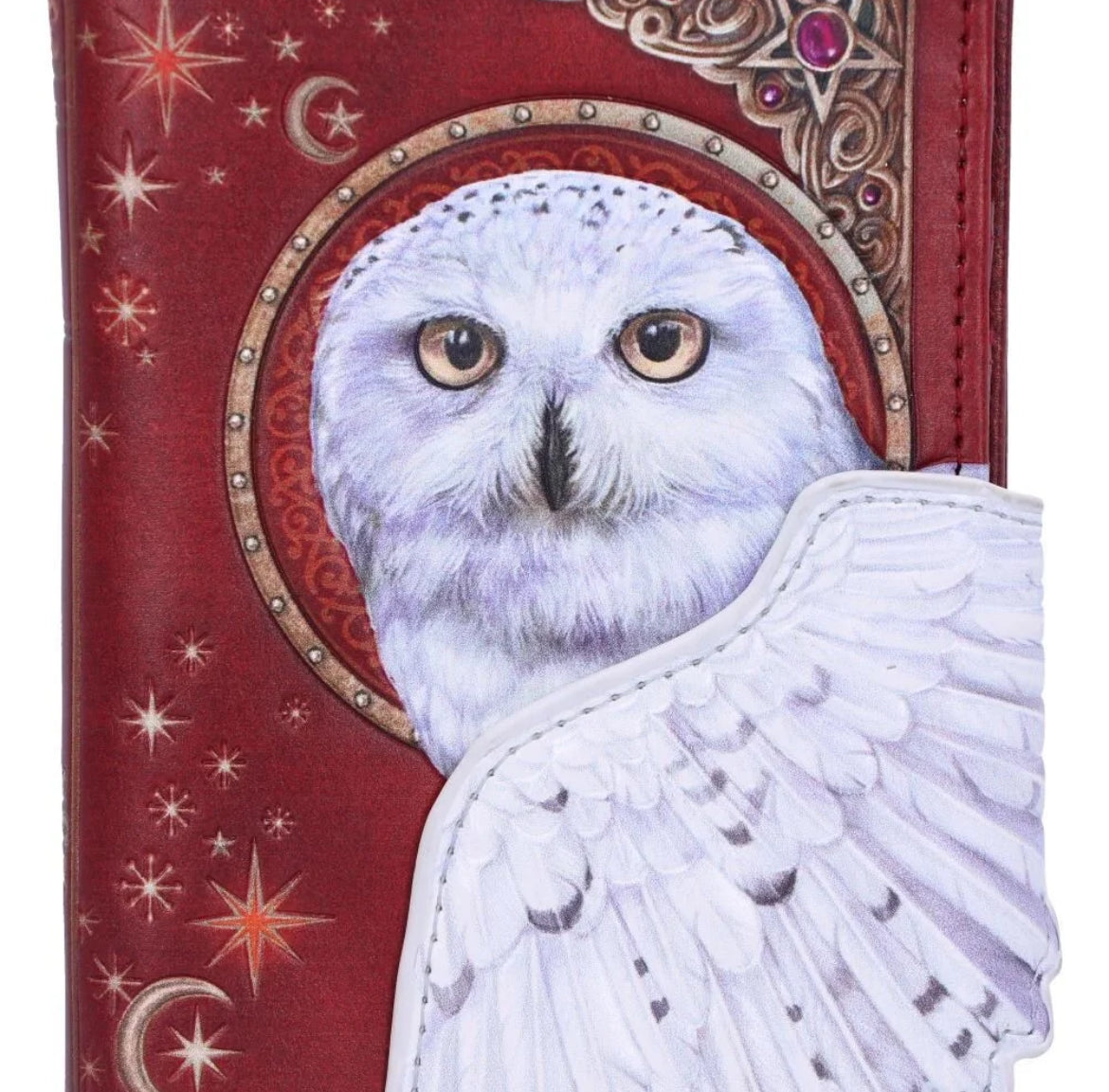 Magical flight embossed owl purse 18.5cm