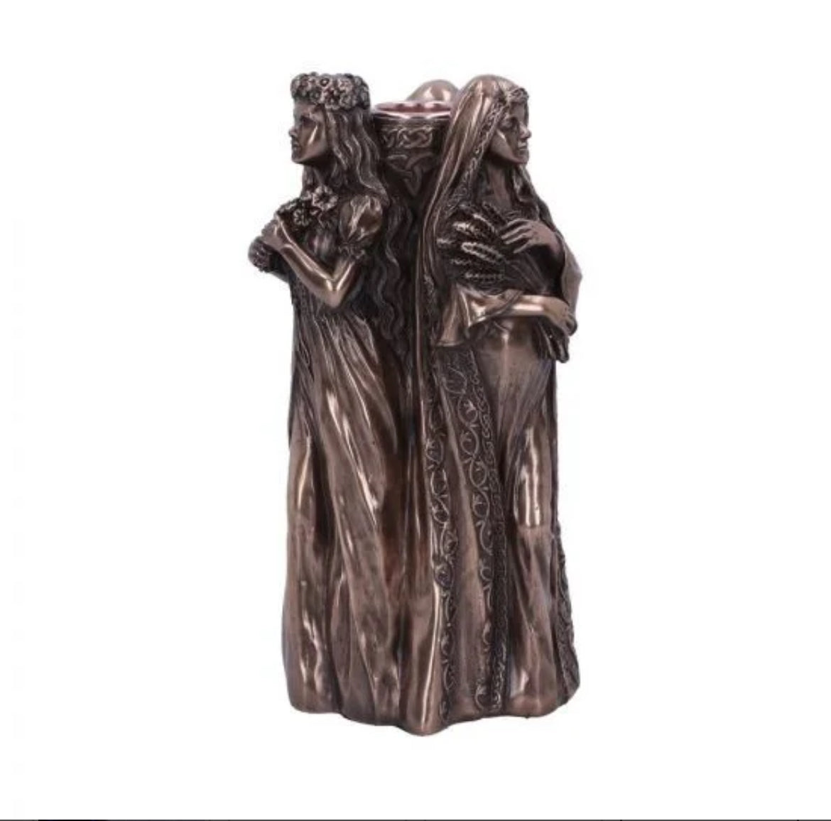 Maid Mother Crone Candle Holder 17cm