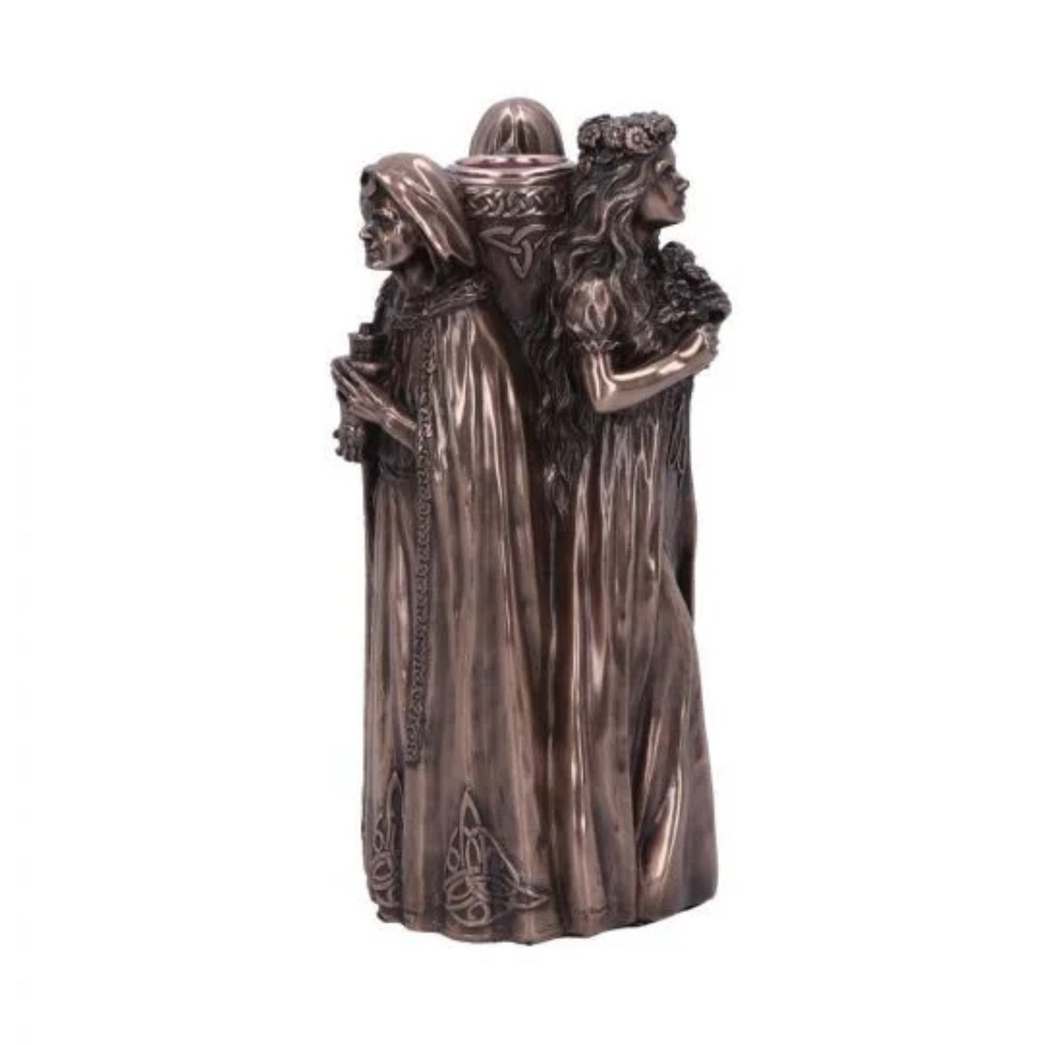 Maid Mother Crone Candle Holder 17cm