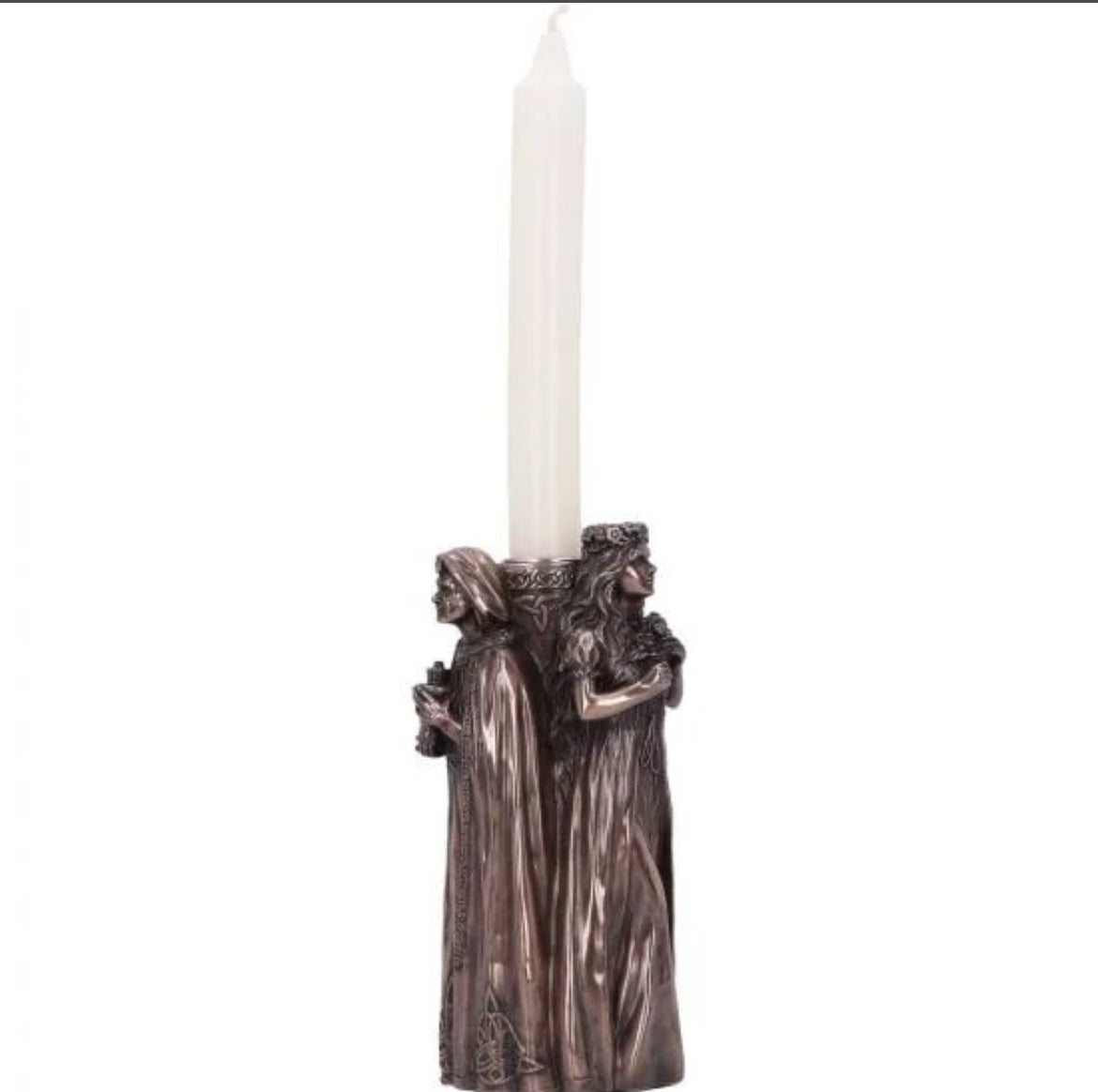 Maid Mother Crone Candle Holder 17cm