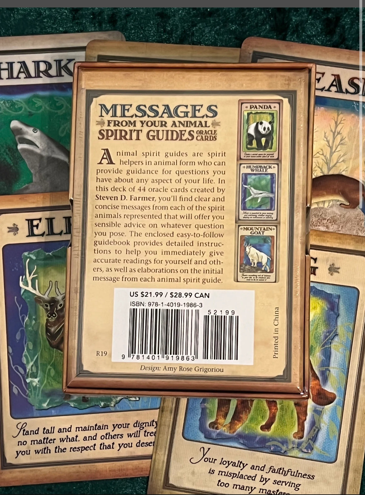 Messages from your Animal Spirit Guides Oracle Cards - Steven Farmer