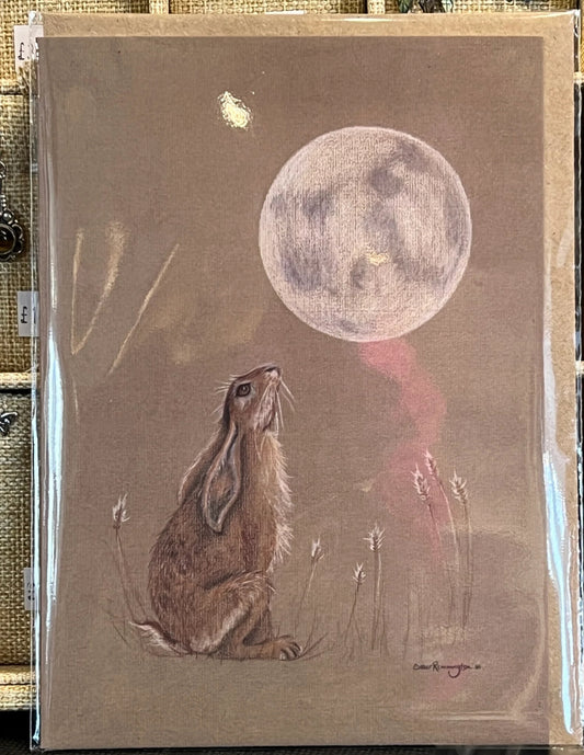 Moon Gazer greeting card