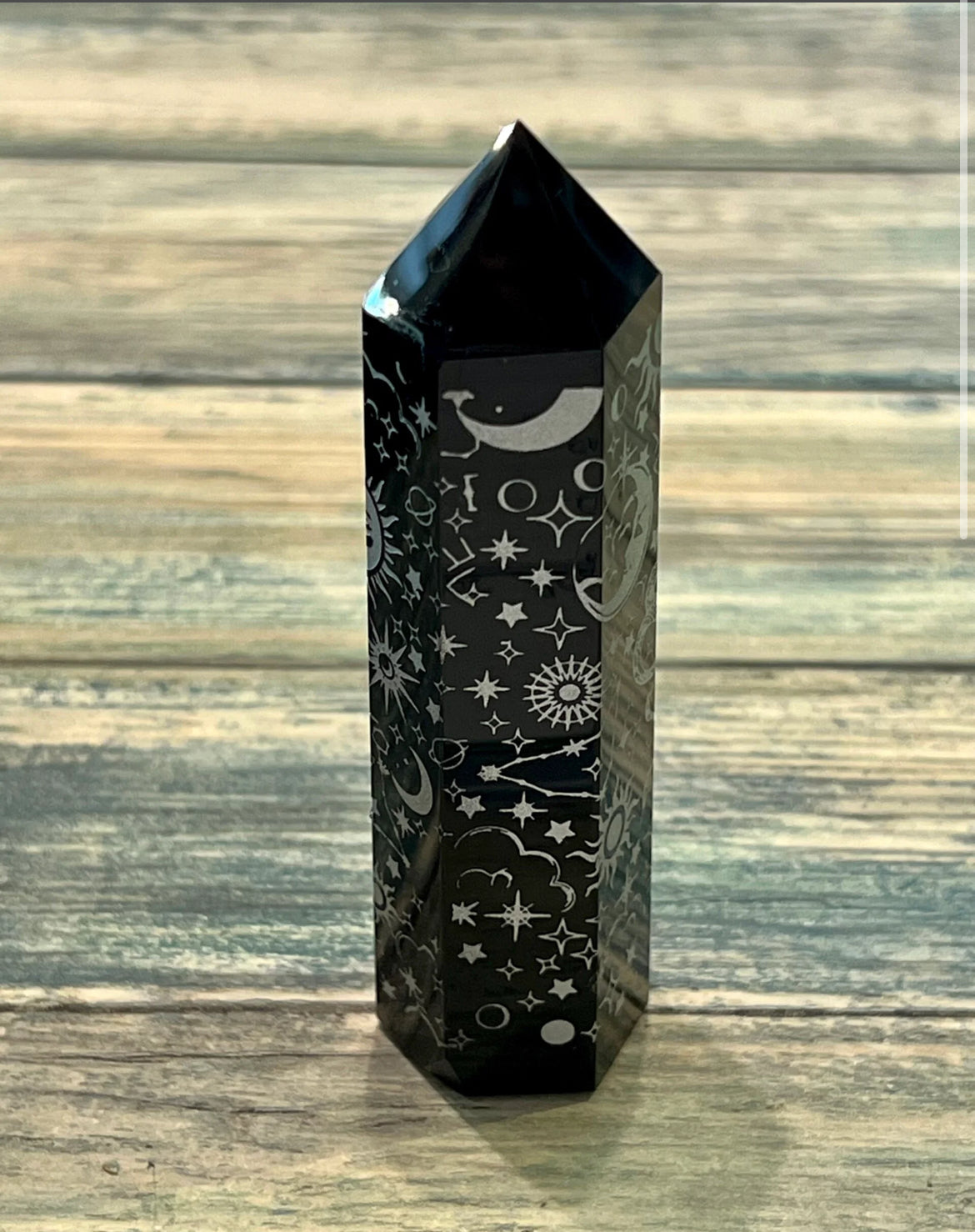 Mystical obsidian point