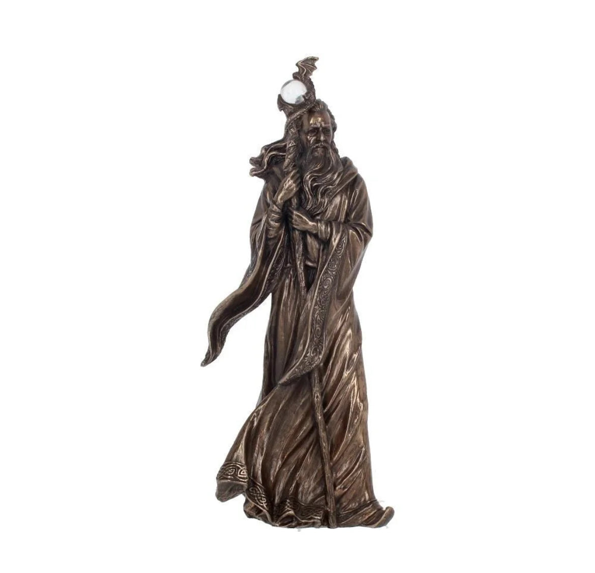 Merlin Bronze statue 28cm