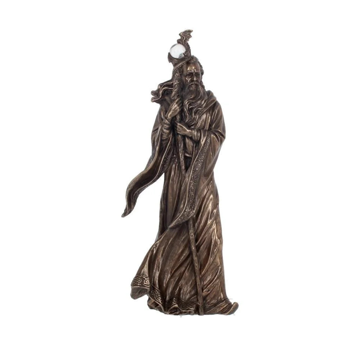 Merlin Bronze statue 28cm