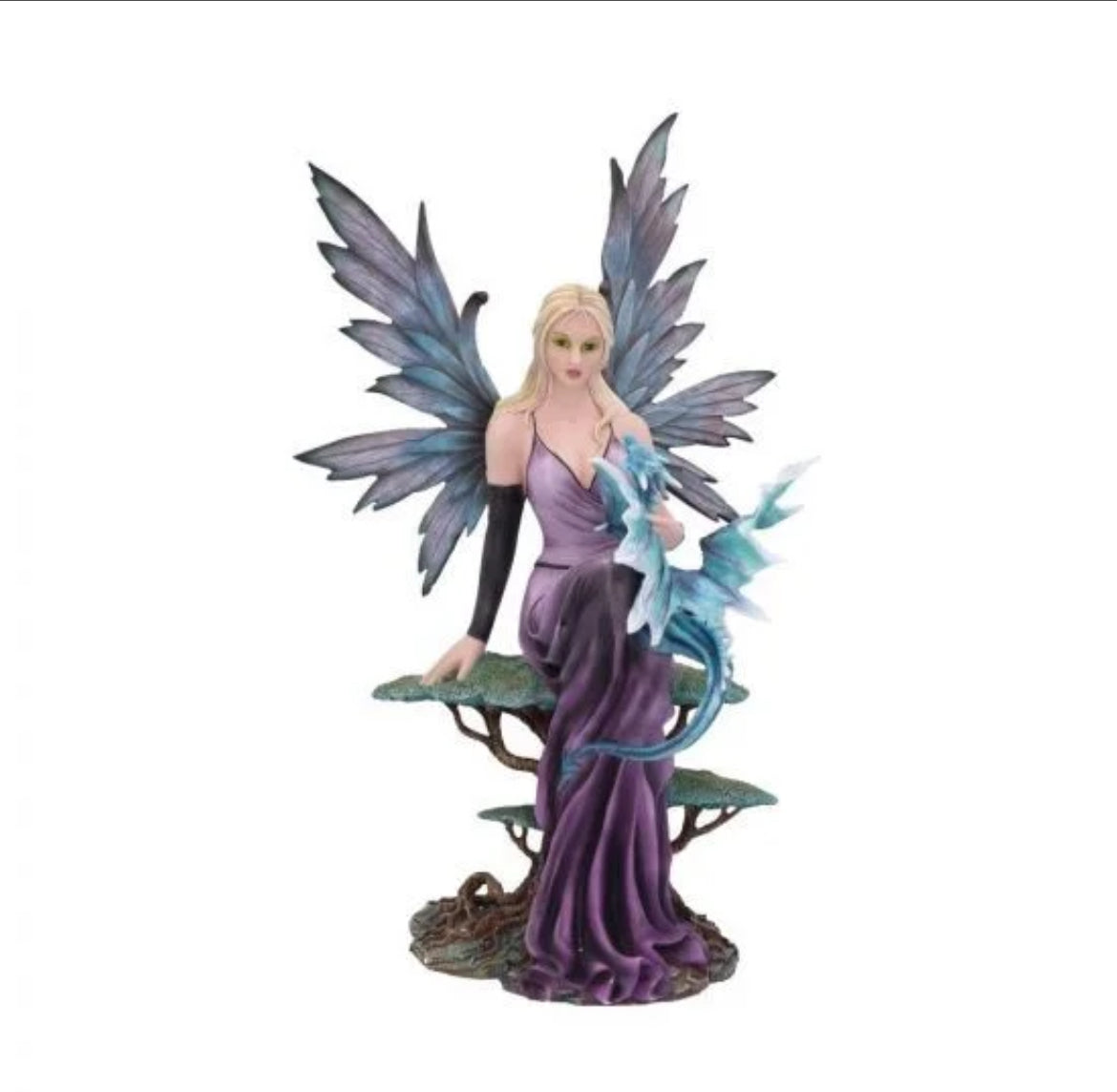 Elvie Fairy with dragon figurine