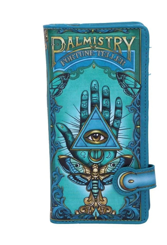 Palmistry embossed purse 18.5cm