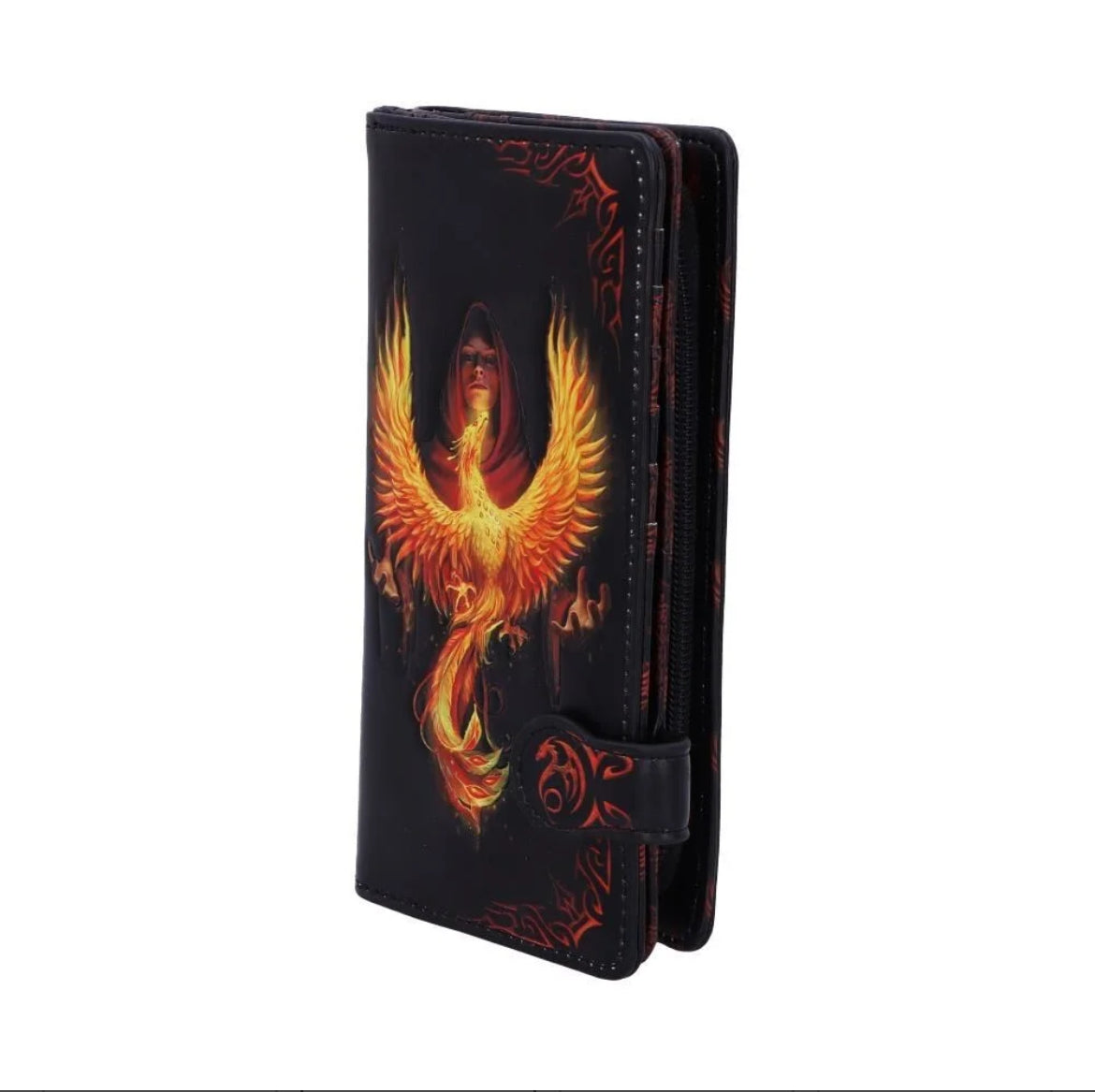 Phoenix Rising Embossed Purse 18.5cm
