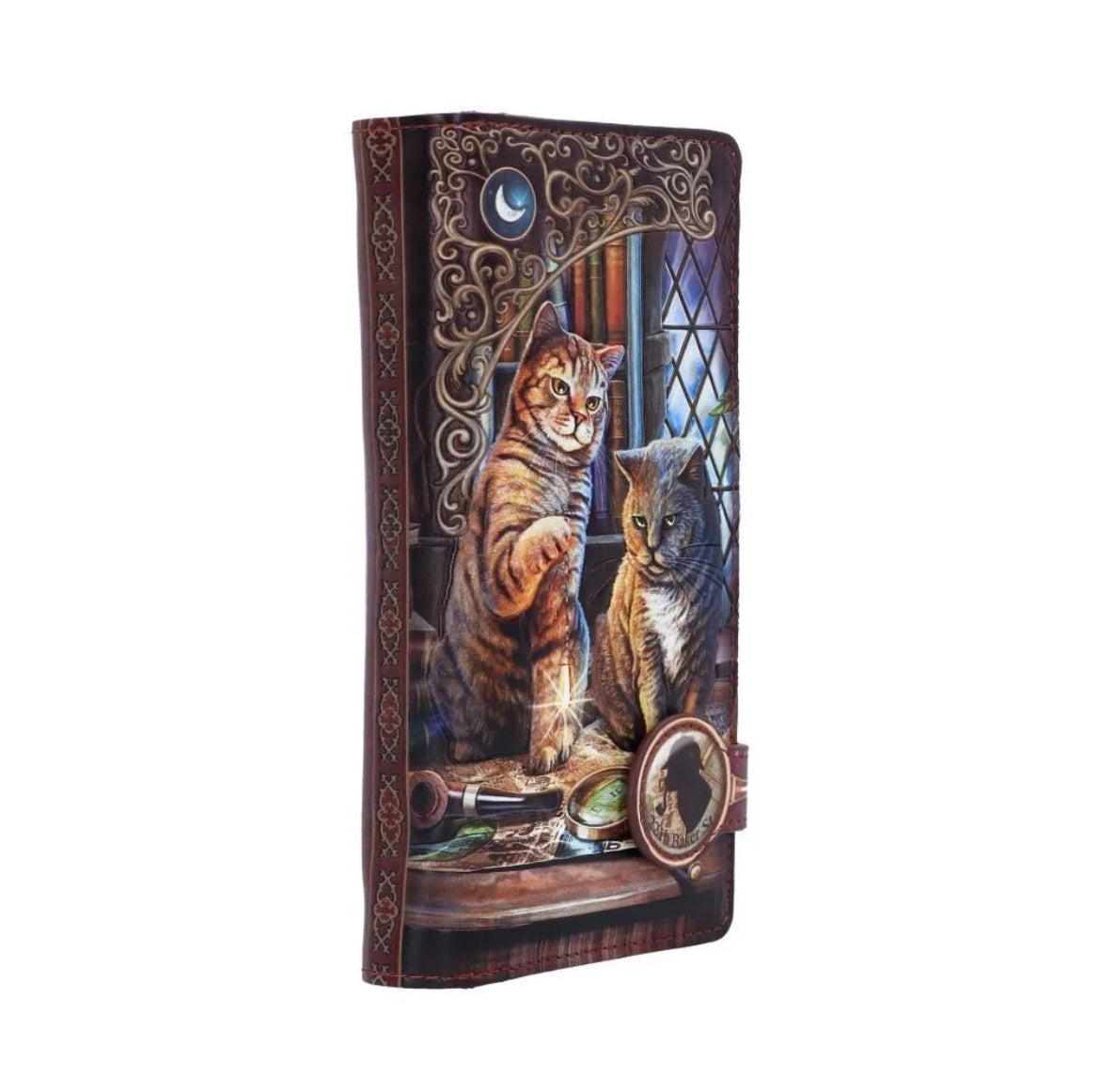 Purrlock Holmes Embossed Purse 18.5cm