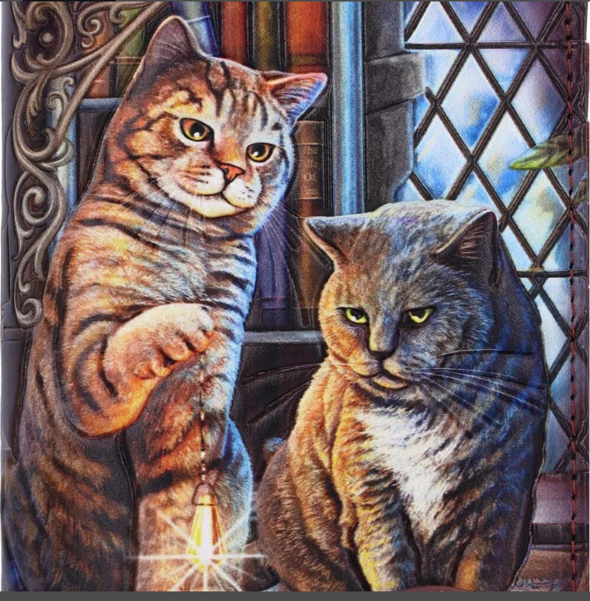 Purrlock Holmes Embossed Purse 18.5cm