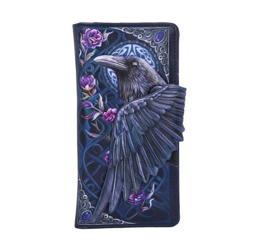 Raven's Flight Embossed Purse 18.5cm