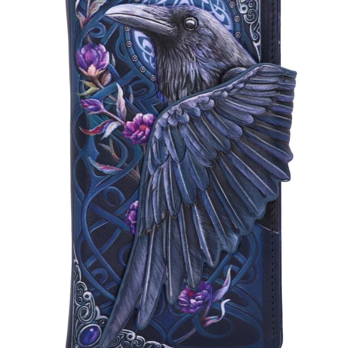Raven's Flight Embossed Purse 18.5cm